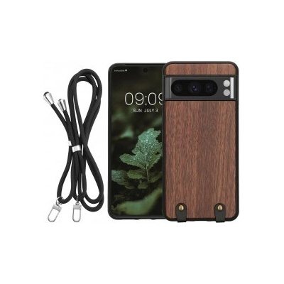 kwmobile Dřevěné Google Pixel 8 Pro tmavě hnědé
