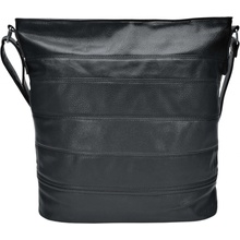 Velká crossbody kabelka s pruhy Valery černá