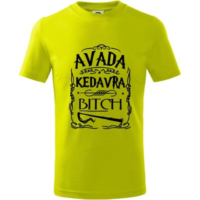 Harry Avada Kedavra tričko limetková