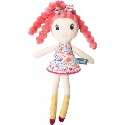 Hencz Toys Mäkká handrová LAURA s růžovými vláskami