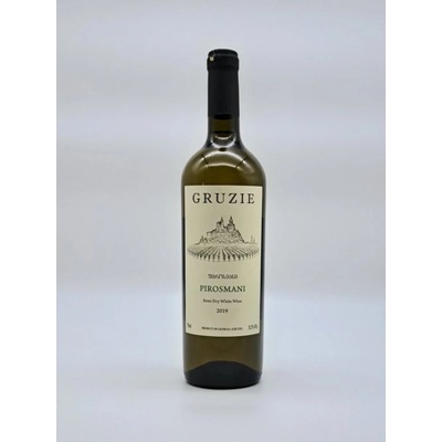 Pirosmani Gruzie odrůdové polosuché bílé 11,5% 0,75 l (holá láhev)