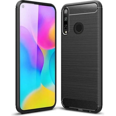 Huawei Силиконов калъф кейс TECH-PROTECT CARBON за Huawei P40 Lite E, черен