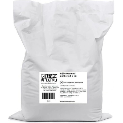 Život bez lepku Basmati rýže parboiled 5 kg