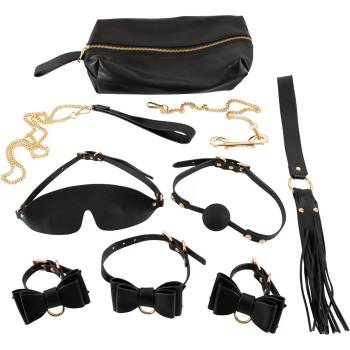 Image 1 of Bad Kitty 8-piece Fetish Set with Bag Black