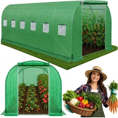 BestBerg Zahradní fóliovník BBGT-24G 24 m² 8 x 3 x 2 m zelená