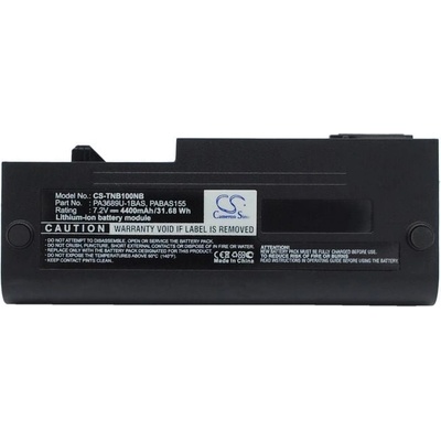 Батерия за нетбук Toshiba NB100 Mini (еквивалент на PABAS156), 4400mAh (CS-TNB100NB)