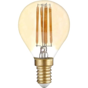 OPTONICA Led КРУШКА g45 4w 400lm e14 175-265v 2700k ФИЛАМЕНТ golden glass ДИМИРАЩА (1418)