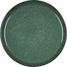Bitz Zelený/čierny kameninový tanier 27 cm Gastro Green/Black