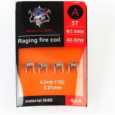 Demon Killer Raging Fire předmotané spirálky Ni80 0,27ohm 4ks A