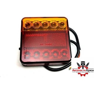  СТОП ремарке led квадрат. - /sq-0018-2бр /А-3443-4 ('250436)