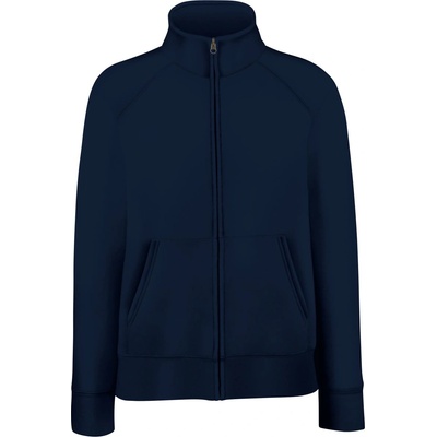 Fruit of the Loom PREMIUM LADY-FIT SWEAT JACKET / Дамски суитшърт с цип - тъмносин XS (162116a3600)