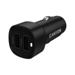 CANYON car charger OnDrive 24 24W 2xUSB-A Black (CNE-CCABR2AA)