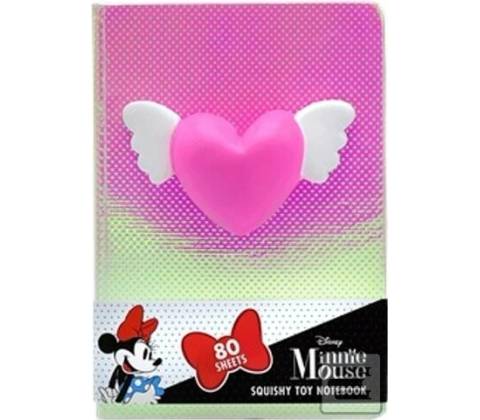 Notebook se squishy hračkou Srdce