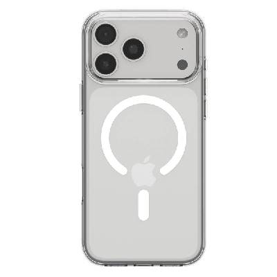 Тънък силиконов (TPU) калъф с MagSafe за iPhone 17 Pro Max - Spigen Liquid Crystal MagSafe Case (прозрачен-бял) (ACS10394)