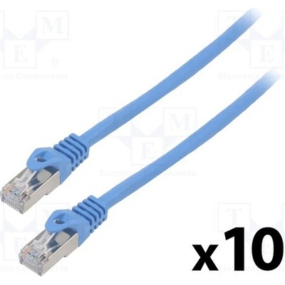 Lanberg PCF6-20CC-0300-B Patch F/UTP Cat 6 RJ45 vidlice z obou stran lanko CCA
