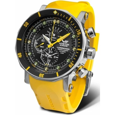 Vostok Europe YM86/620A505 žlutý gumový řemínek