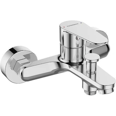 Kuchinox Fresno Стенен едноръкохватков смесител за вана/душ, хром (17890)