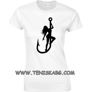 Fruit of the Loom Забавна тениска - Girls Fish Lady