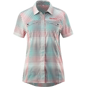 Gonso Дамска фланелка с къс ръкав за колоездене Gonso Women's Arenda Cycling jersey - Quetz Green Check - размер 40 (EU) (156-2100-0314)