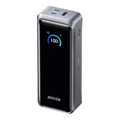 Anker Prime 26.250 mAh външна батерия 300W, USB-C, 2x USB-C, 1x USB-A, Smart Display, черен (A110AH11)