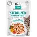 Krmivo pre mačky Brit Care Cat Fillets in Gravy Steril. Tend.Turkey 85 g