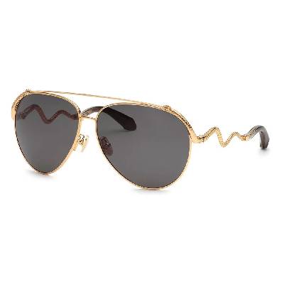 Слънчеви очила Roberto cavalli SRC090M Aviator woman sunglasses - Golden (Shiny Total Rose Gold)