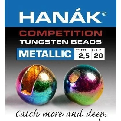 Hanák Competition tungstenové hlavičky Metallic duhové 3,5mm