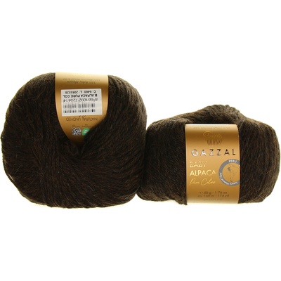 Gazzal Baby Alpaca Pure Color 6460 tmavě hnědá