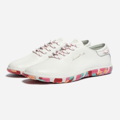 TBS Jazaru Dámské kožené polobotky J7I97 bílé – Zboží Dáma