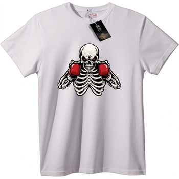 NOONEBRAND Тениска Боксьор Скелет - S, White