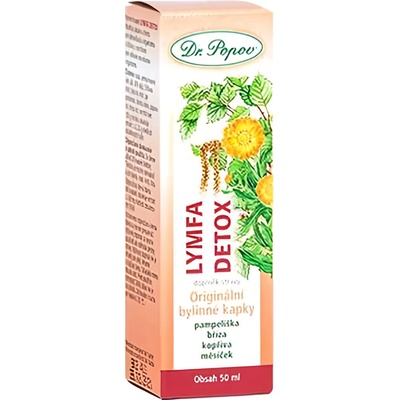 Dr.Popov Lymfa detox originální bylinné kapky 100 ml