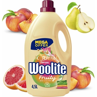 Woolite tekutý prací prostředek na barevné prádlo Fruity 4,5 l 75 PD
