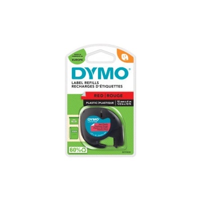 DYMO LetraTag páska plastová 12mm x 4m, červená S0721630