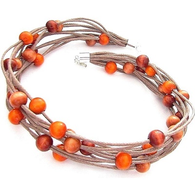 Kouzlo bižuterie dřevěné korále Divoženka na přání 2