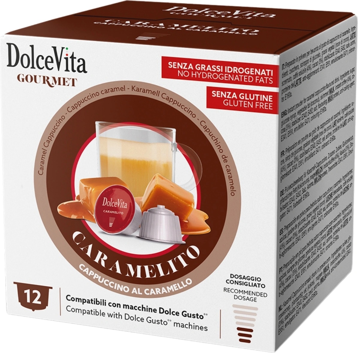 Dolce Vita Капучино Dolce Vita с карамелен вкус за Dolce Gusto 12 капсули