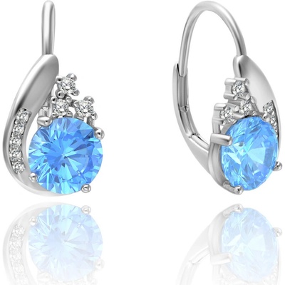 Olivie strieborné náušnice pomnenka 5946