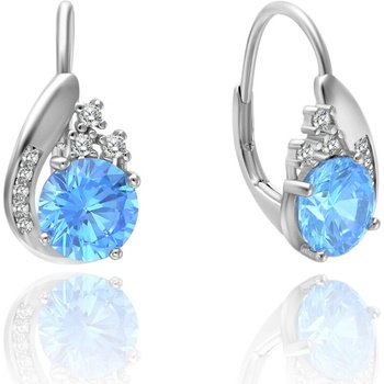 Olivie strieborné náušnice pomnenka 5946