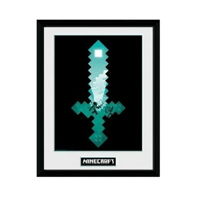 Rámovaný Obraz - Minecraft - Diamond Sword