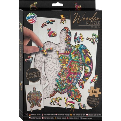 Grafix Дървен пъзел Grafix от 130 части - Костенурка (400085 x 1)