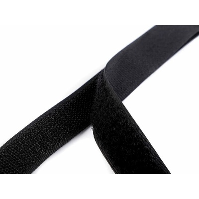 Suchý zip háček + plyš šíře 20 mm METRÁŽ - 1 bílá