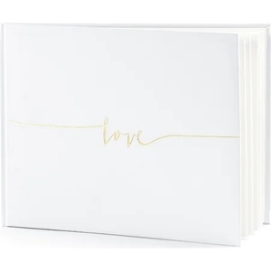 PartyDeco Книга за пожелания с надпис Love