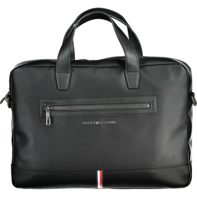 Tommy Hilfiger praktická pánska aktovka 40X30X7cm Čierna