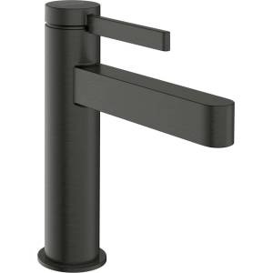 Hansgrohe Finoris - Смесител за умивалник, с чучур Push-Open, CoolStart, EcoSmart, черен хром 76024340 (76024340)