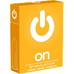 On) Single: Stimulation, 3 dotted condoms