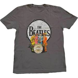The Beatles Sgt Pepper & Drum Charcoal Grey XL Риза (BEATTEE47MC04)