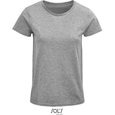SOL's Collection Tričko Crusader Women z bio bavlny krátký rukáv dámské Melír šedá