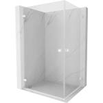 Mexen Lunar-B Duo отваряща се душ кабина 95 x 85 см, прозрачна, бяла - 832-095L-085P-20-00 (832-095L-085P-20-00)