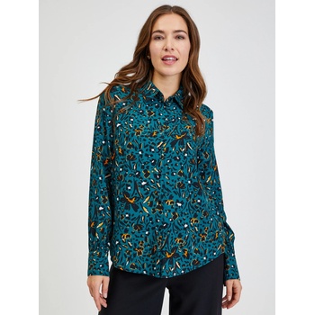 orsay Петроленосиня дамска риза с десен ORSAY Orsay | Sin | ЖЕНИ | XS