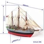 Occre Fram изследователски кораб 1: 85 комплект