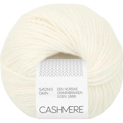 Sandnes Garn příze Cashmere 1002 přírodní bílá